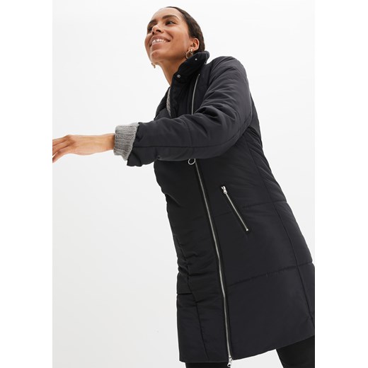 Płaszcz pikowany z poliestru z recyklingu ze sklepu bonprix w kategorii Płaszcze damskie - zdjęcie 170605395