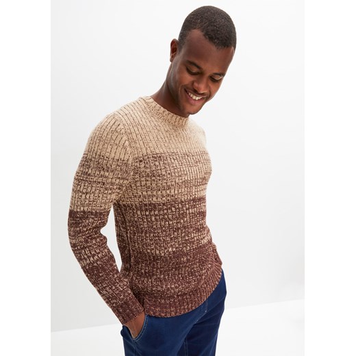 Sweter w cieniowanym kolorze ze sklepu bonprix w kategorii Swetry męskie - zdjęcie 170605529