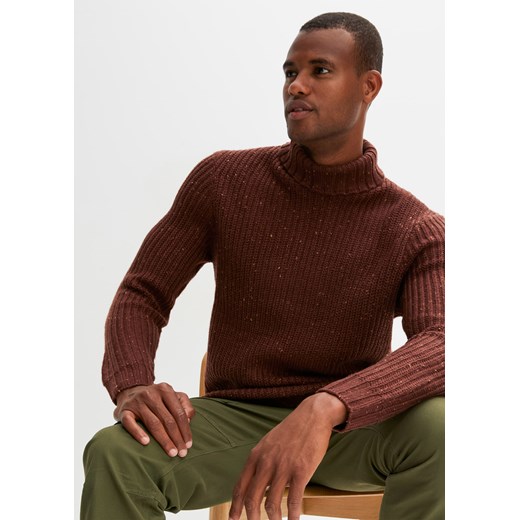 Sweter z golfem ze sklepu bonprix w kategorii Swetry męskie - zdjęcie 170605725