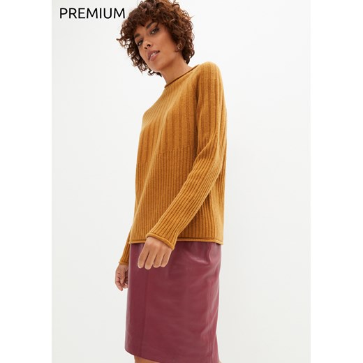 Sweter wełniany z materiału z domieszką Good Cashmere Standard® ze sklepu bonprix w kategorii Swetry damskie - zdjęcie 170606527