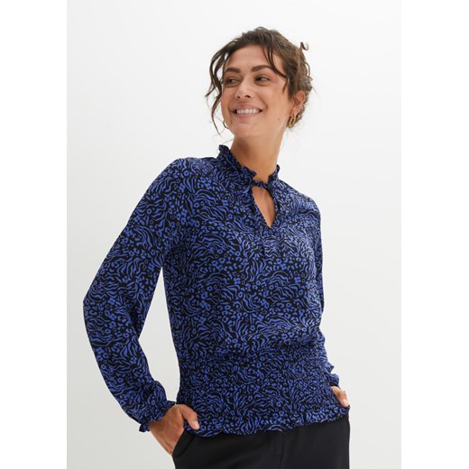Bluzka z przeszyciem cienkimi gumkami ze sklepu bonprix w kategorii Bluzki damskie - zdjęcie 170606617