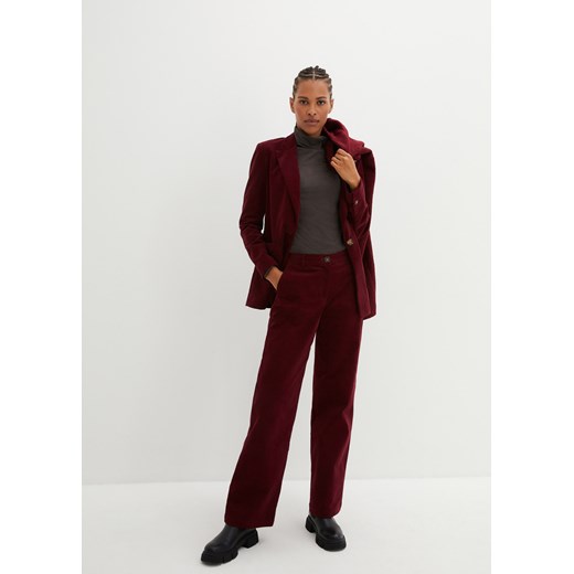 Żakiet sztruksowy z naszywanymi kieszeniami, z bawełny organicznej 50 bonprix