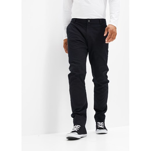 Spodnie chino ocieplane ze stretchem, Regular Fit Straight ze sklepu bonprix w kategorii Spodnie męskie - zdjęcie 170606916