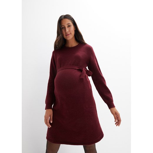 Sukienka ciążowa dzianinowa ze sklepu bonprix w kategorii Sukienki ciążowe - zdjęcie 170607796