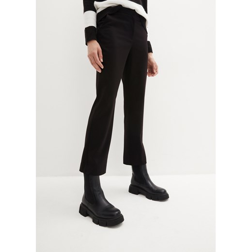 Spodnie 7/8 high-waist z wygodnym paskiem, STRAIGHT ze sklepu bonprix w kategorii Spodnie damskie - zdjęcie 170608108