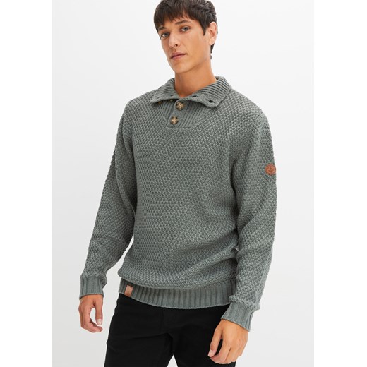 Sweter ze stójką ze sklepu bonprix w kategorii Swetry męskie - zdjęcie 170609147