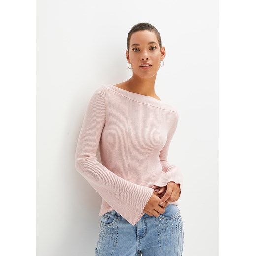 Sweter z połyskiem ze sklepu bonprix w kategorii Swetry damskie - zdjęcie 170609289