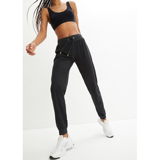 Spodnie sportowe ze ściągaczem ze sklepu bonprix w kategorii Spodnie damskie - zdjęcie 170610178