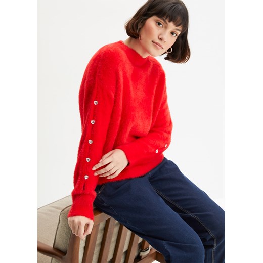 Sweter z wycięciami ze sklepu bonprix w kategorii Swetry damskie - zdjęcie 170611726