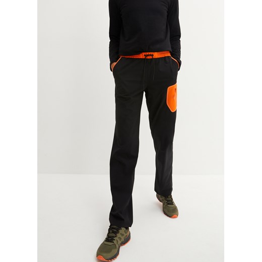 Spodnie funkcjonalne ze stretchem 4-way i kieszeniami, z materiału odpychającego wodę ze sklepu bonprix w kategorii Spodnie damskie - zdjęcie 170612287