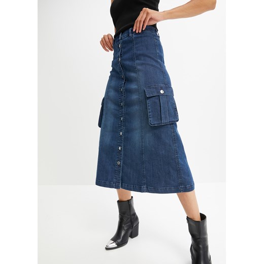 "Spódnica ""komfort-stretch"" z kieszeniami z boku" ze sklepu bonprix w kategorii Spódnice - zdjęcie 170613165