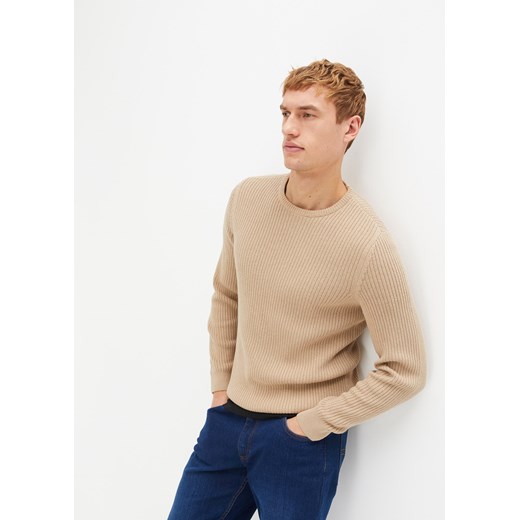 Sweter z bawełny z recyklingu ze sklepu bonprix w kategorii Swetry męskie - zdjęcie 170613925