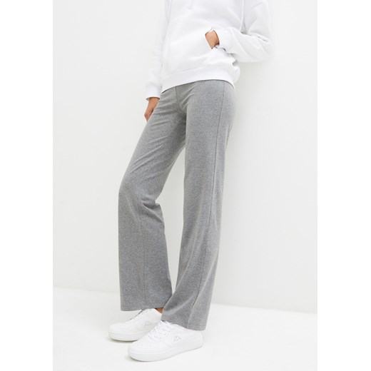 Spodnie sportowe ze stretchem (2 pary), Bootcut ze sklepu bonprix w kategorii Spodnie damskie - zdjęcie 170614406