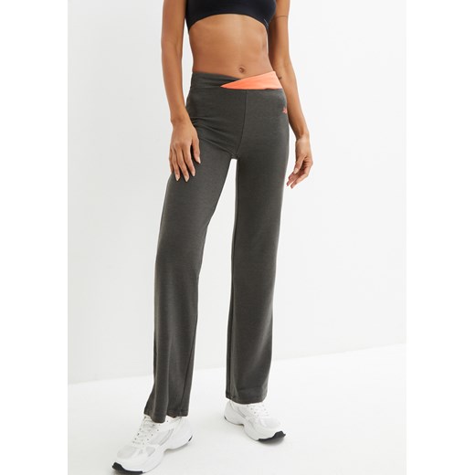 Spodnie sportowe ze stretchem (2 pary), Bootcut ze sklepu bonprix w kategorii Spodnie damskie - zdjęcie 170614418