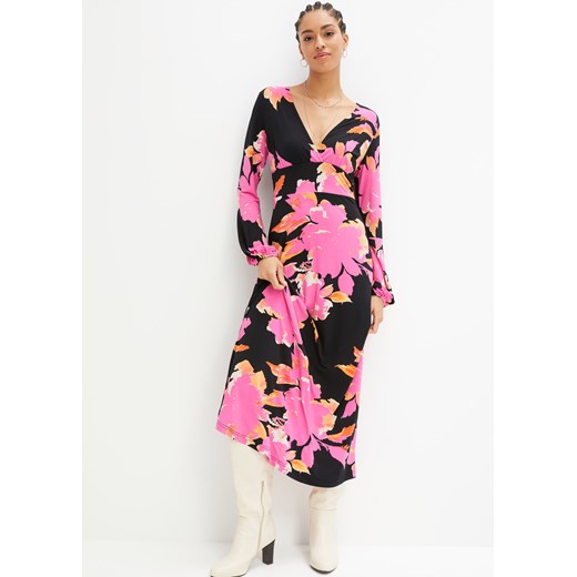 Sukienka maxi z kwiatowym nadrukiem ze sklepu bonprix w kategorii Sukienki - zdjęcie 170615128