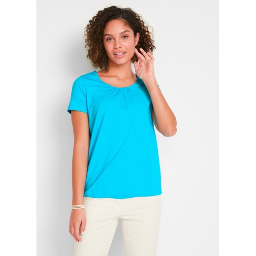 Shirt bawełniany, krótki rękaw ze sklepu bonprix w kategorii Bluzki damskie - zdjęcie 170616308