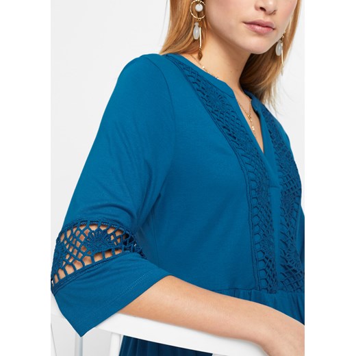 Sukienka tunikowa z koronką 36/38 bonprix