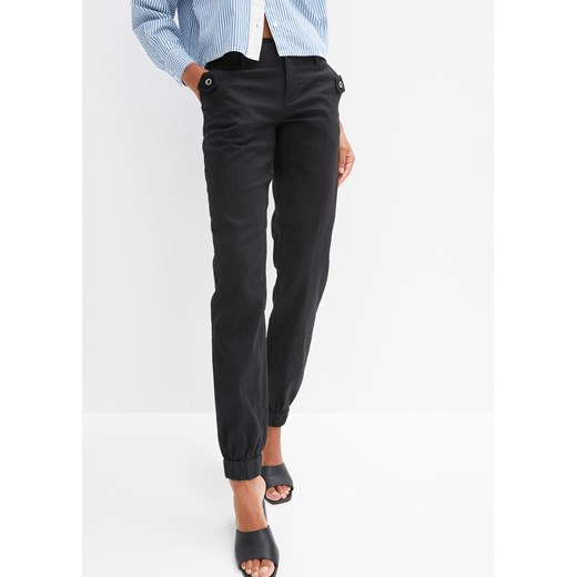 Spodnie w jodełkę ze sklepu bonprix w kategorii Spodnie damskie - zdjęcie 170616706