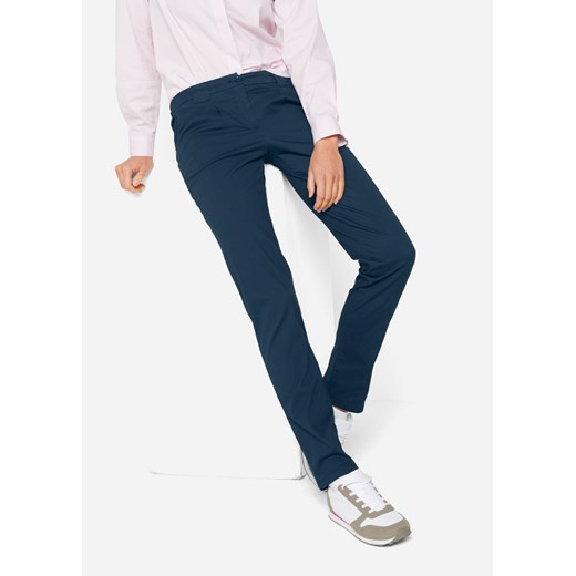 Spodnie chino ze stretchem ze sklepu bonprix w kategorii Spodnie damskie - zdjęcie 170617407