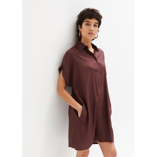 Sukienka koszulowa ze zrównoważonej wiskozy ze sklepu bonprix w kategorii Sukienki - zdjęcie 170617728