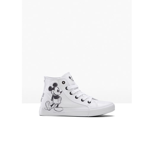 Wysokie sneakersy Myszka Miki ze sklepu bonprix w kategorii Trampki damskie - zdjęcie 170618129
