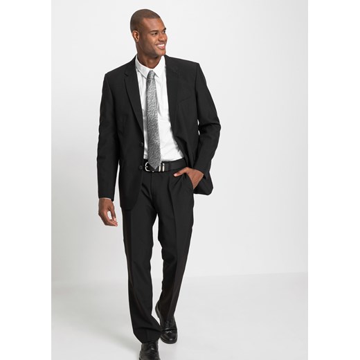 Garnitur 4-częściowy: marynarka, spodnie, koszula, krawat ze sklepu bonprix w kategorii Garnitury męskie - zdjęcie 170618367