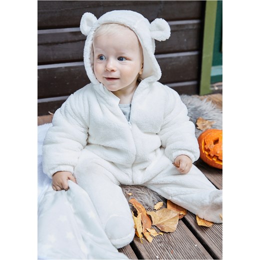 Kombinezon niemowlęcy z polaru baranka ze sklepu bonprix w kategorii Kombinezony i kurtki - zdjęcie 170618437