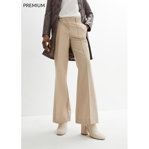 Spodnie wełniane z chłodzącej wełny ze sklepu bonprix w kategorii Spodnie damskie - zdjęcie 170619649