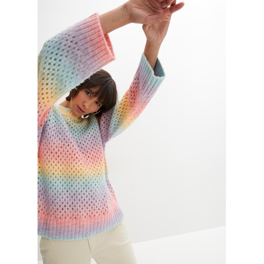 Sweter w cieniowanym kolorze ze sklepu bonprix w kategorii Swetry damskie - zdjęcie 170619798