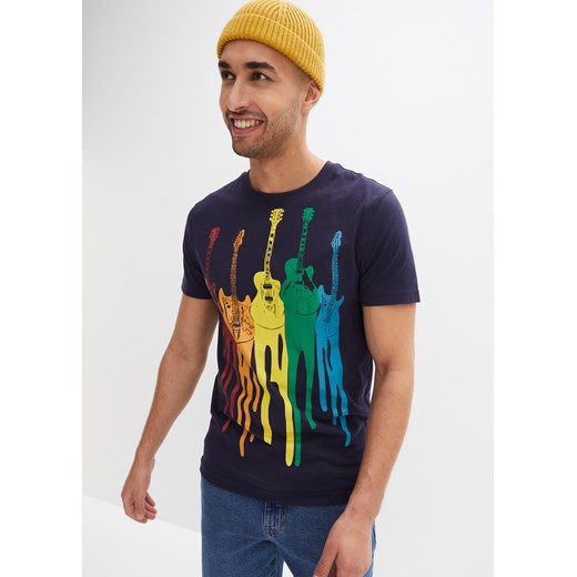 T-shirt Slim Fit ze sklepu bonprix w kategorii T-shirty męskie - zdjęcie 170620226