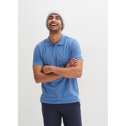 Shirt polo z bawełny pique, krótki rękaw ze sklepu bonprix w kategorii T-shirty męskie - zdjęcie 170620458