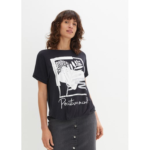 Shirt z nadrukiem ze sklepu bonprix w kategorii Bluzki damskie - zdjęcie 170620739