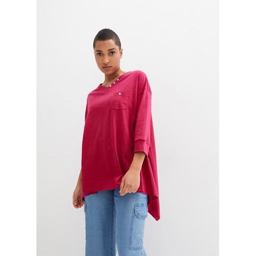 Shirt z dłuższymi bokami i rękawami 3/4 ze sklepu bonprix w kategorii Bluzki damskie - zdjęcie 170620815