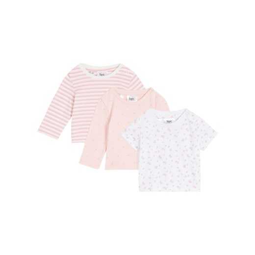 Shirt niemowlęcy (3 szt.) ze sklepu bonprix w kategorii Kaftaniki i bluzki - zdjęcie 170620899