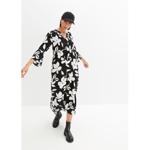 Długa sukienka ze zrównoważonej wiskozy ze sklepu bonprix w kategorii Sukienki - zdjęcie 170621319