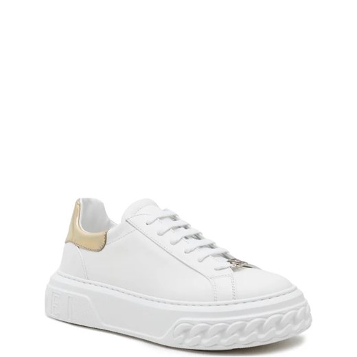 Casadei Skórzane sneakersy Bianco ze sklepu Gomez Fashion Store w kategorii Buty sportowe damskie - zdjęcie 170624445