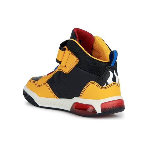 Buty sportowe dziecięce Geox na rzepy z aplikacjami  tkaninowe 