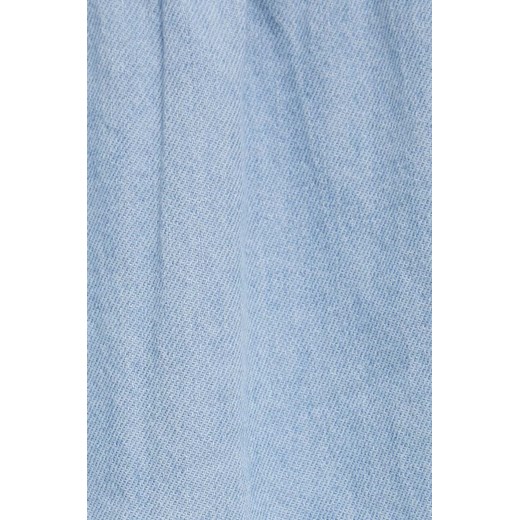 Spódnica Tommy Jeans niebieska midi bawełniana 