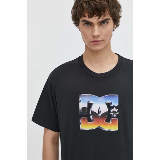 DC t-shirt bawełniany męski kolor czarny z nadrukiem ADYZT05355 ze sklepu ANSWEAR.com w kategorii T-shirty męskie - zdjęcie 170633016