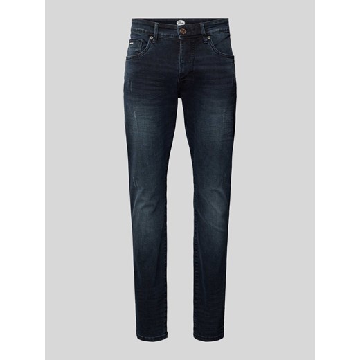 Jeansy o kroju slim fit z 5 kieszeniami ze sklepu Peek&Cloppenburg  w kategorii Jeansy męskie - zdjęcie 170634349