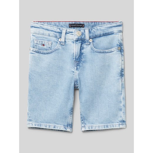 Szorty jeansowe z detalami z logo ze sklepu Peek&Cloppenburg  w kategorii Spodenki chłopięce - zdjęcie 170634526