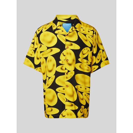 Koszula casualowa o kroju relaxed fit z rękawem o dł. 1/2 model ‘SMILEY’ ze sklepu Peek&Cloppenburg  w kategorii Koszule męskie - zdjęcie 170634528