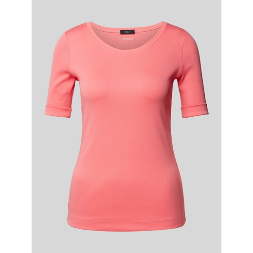 T-shirt w jednolitym kolorze ze sklepu Peek&Cloppenburg  w kategorii Bluzki damskie - zdjęcie 170634529