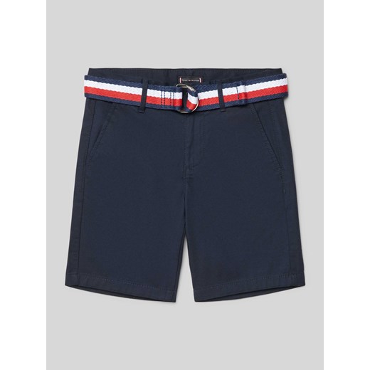 Bermudy z paskiem z tkaniny ze sklepu Peek&Cloppenburg  w kategorii Spodenki chłopięce - zdjęcie 170634587