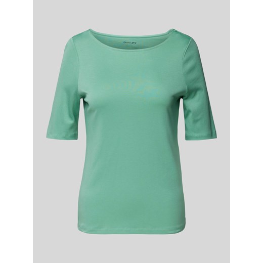 T-shirt w jednolitym kolorze ze sklepu Peek&Cloppenburg  w kategorii Bluzki damskie - zdjęcie 170634657