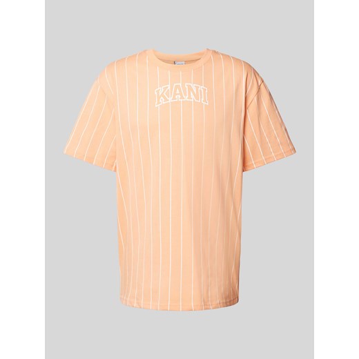 T-shirt ze wzorem w cienkie prążki ze sklepu Peek&Cloppenburg  w kategorii T-shirty męskie - zdjęcie 170634895