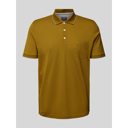 Koszulka polo z kieszenią na piersi i wyhaftowanym logo ze sklepu Peek&Cloppenburg  w kategorii T-shirty męskie - zdjęcie 170634955