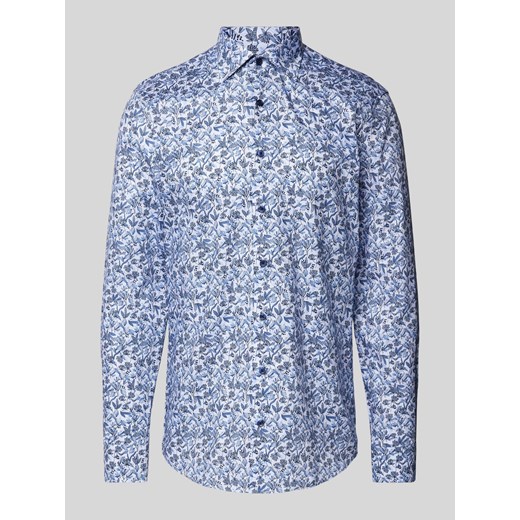 Koszula biznesowa o kroju slim fit z kwiatowym wzorem ze sklepu Peek&Cloppenburg  w kategorii Koszule męskie - zdjęcie 170634975