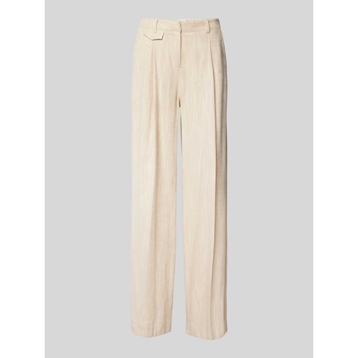Spodnie materiałowe z zakładkami w pasie model ‘Merja’ ze sklepu Peek&Cloppenburg  w kategorii Spodnie damskie - zdjęcie 170635085