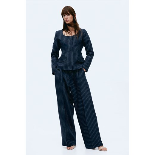 H & M - Spodnie z baloniastymi nogawkami - Niebieski ze sklepu H&M w kategorii Spodnie damskie - zdjęcie 170635279